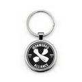 IWA Black Logo Keyring