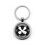 IWA Black Logo Keyring