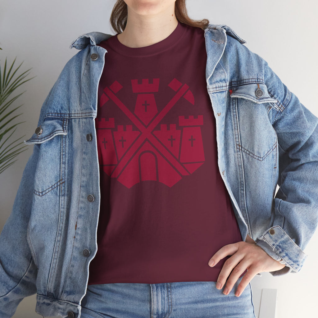 Castle Badge (Claret) T-Shirt