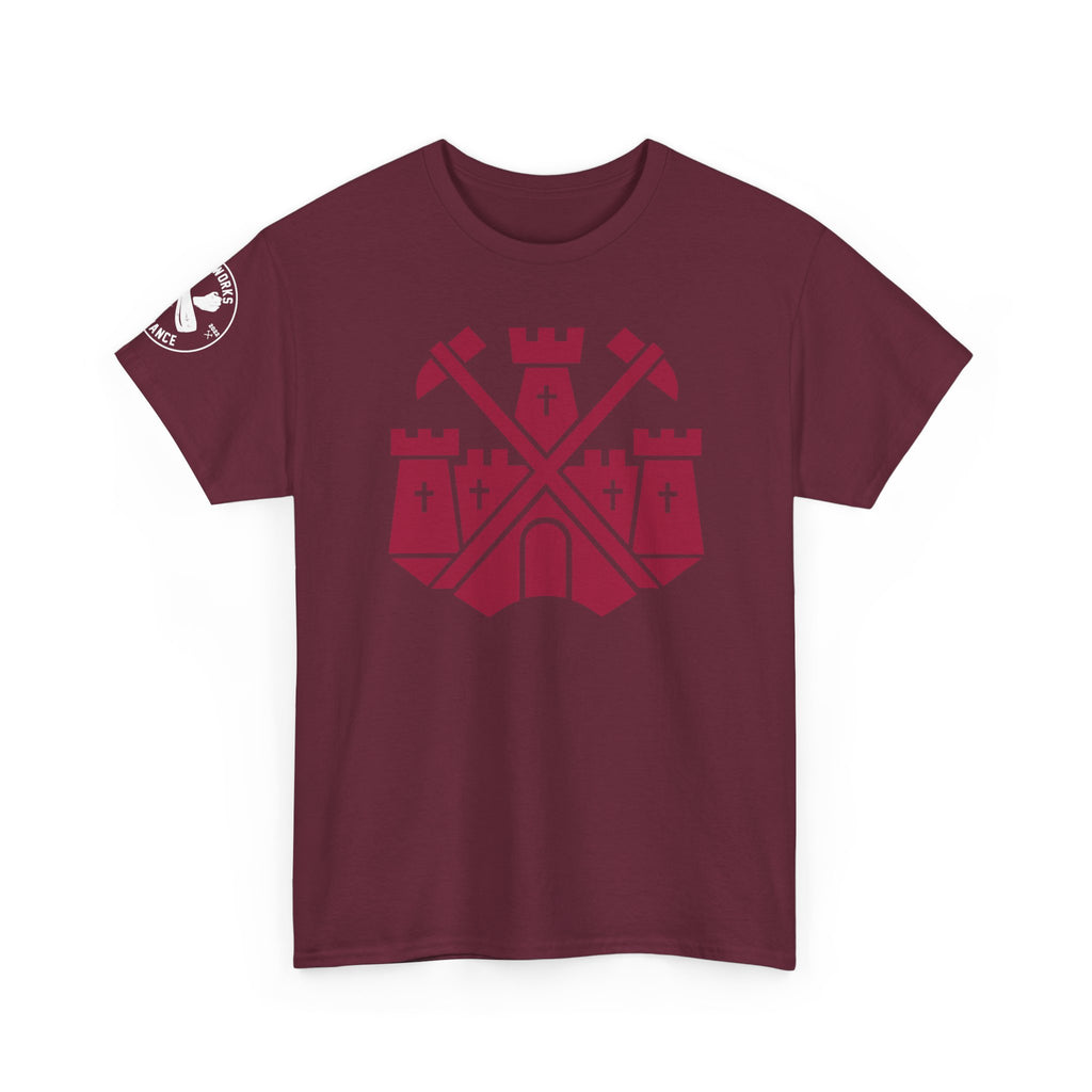 Castle Badge (Claret) T-Shirt