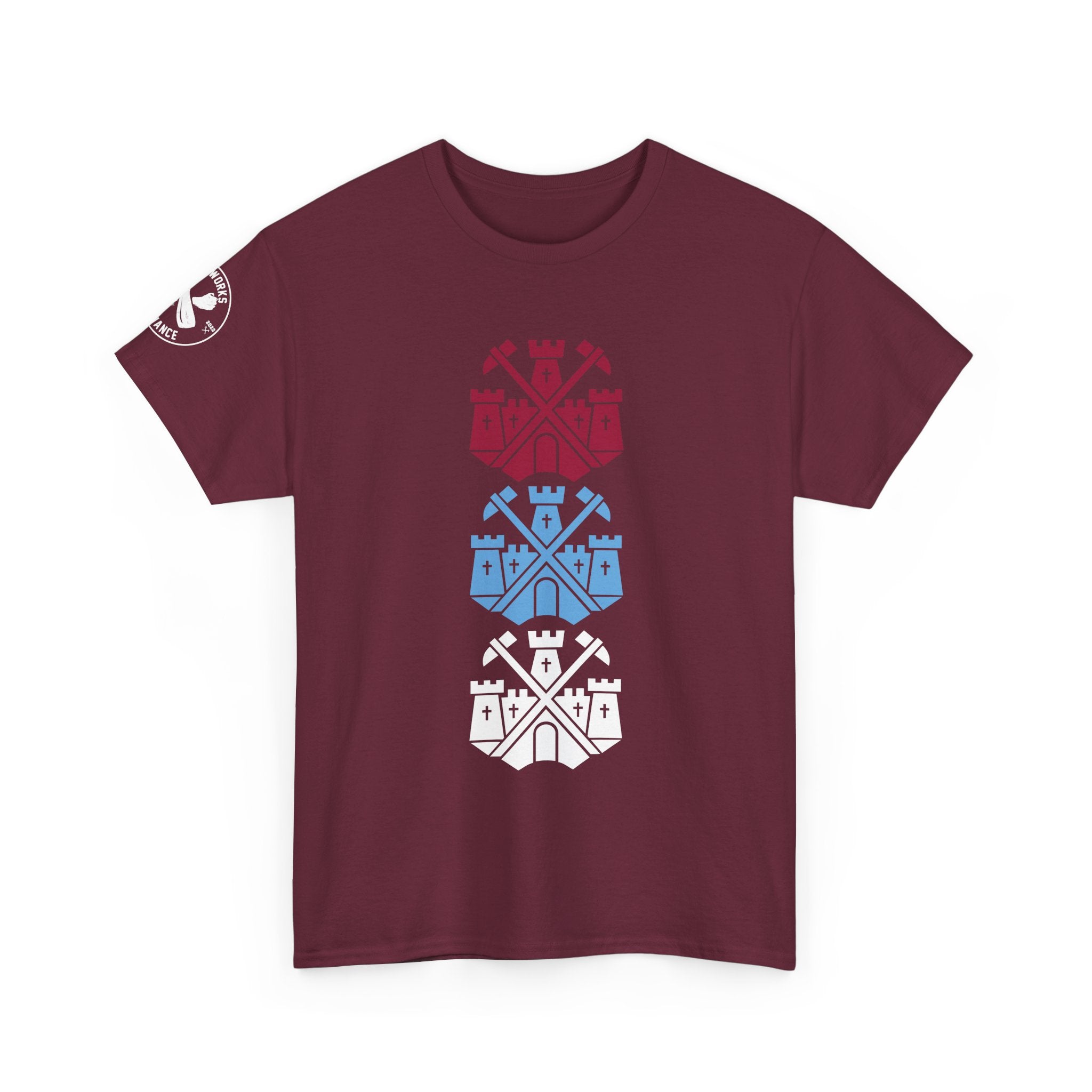 Tricolor Castle Badge T-Shirt