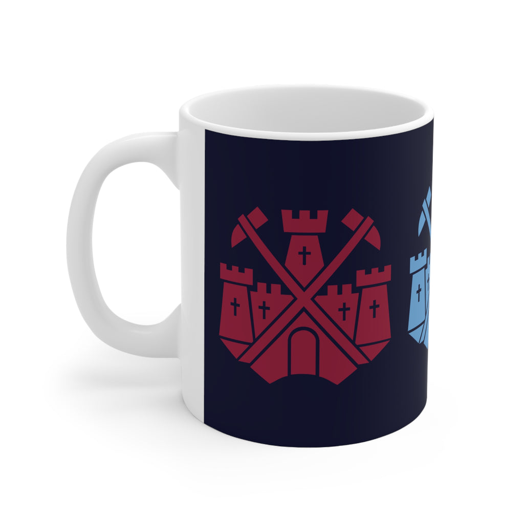 Tricolor Castle Ceramic Mug