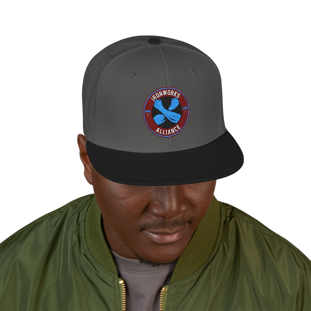 IWA Logo Snapback (Grey/Black)