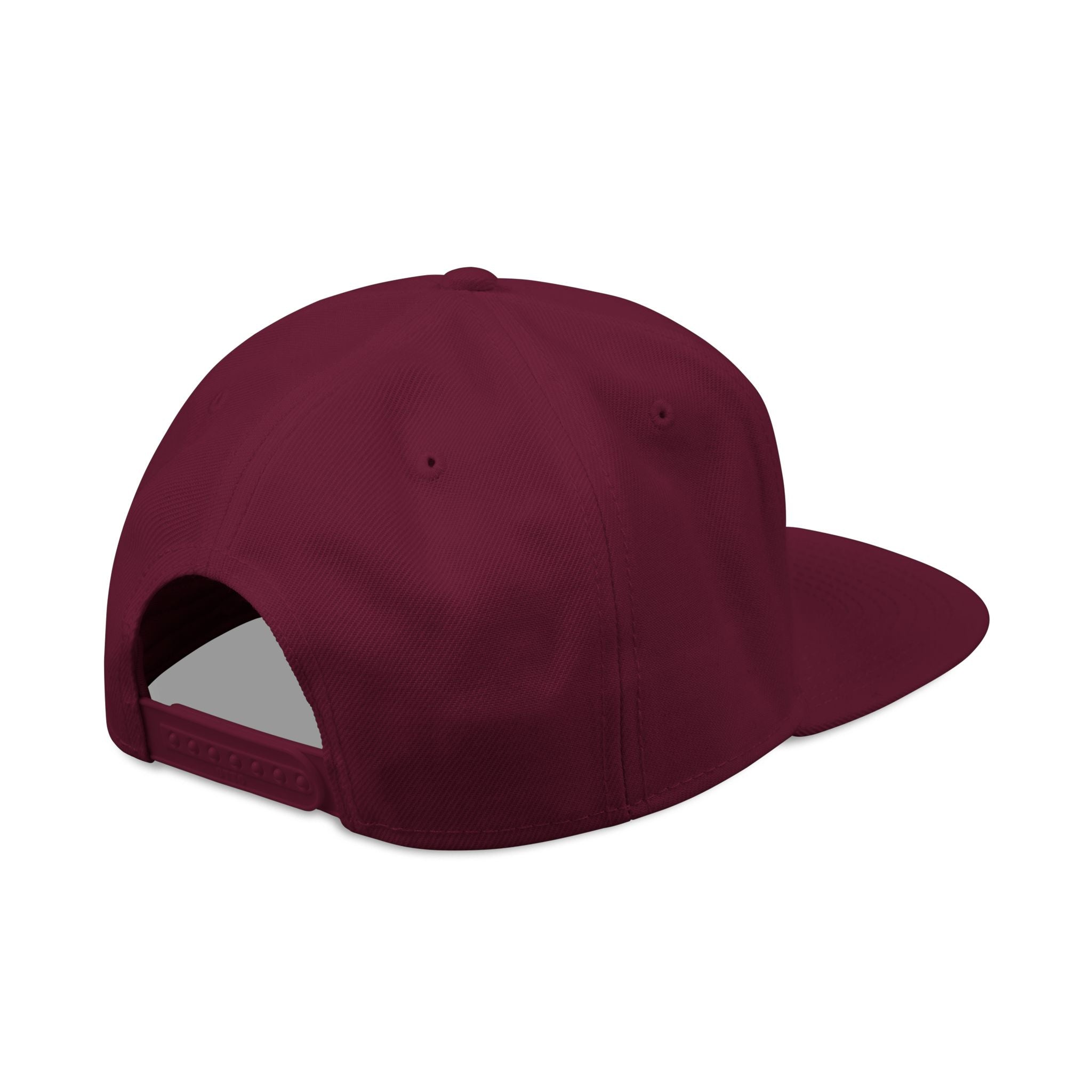 IWA White Logo Snapback (Claret)