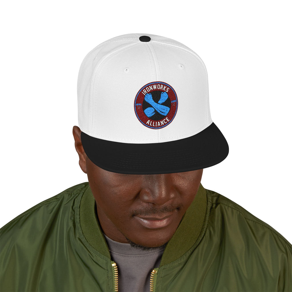 IWA Logo Snapback (White/Black)