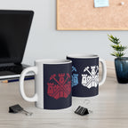 Tricolor Castle Ceramic Mug