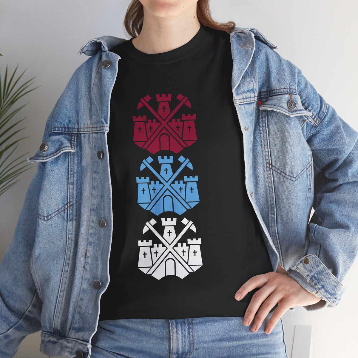 Tricolor Castle Badge T-Shirt