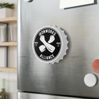IWA Black Logo Magnetic Bottle Opener