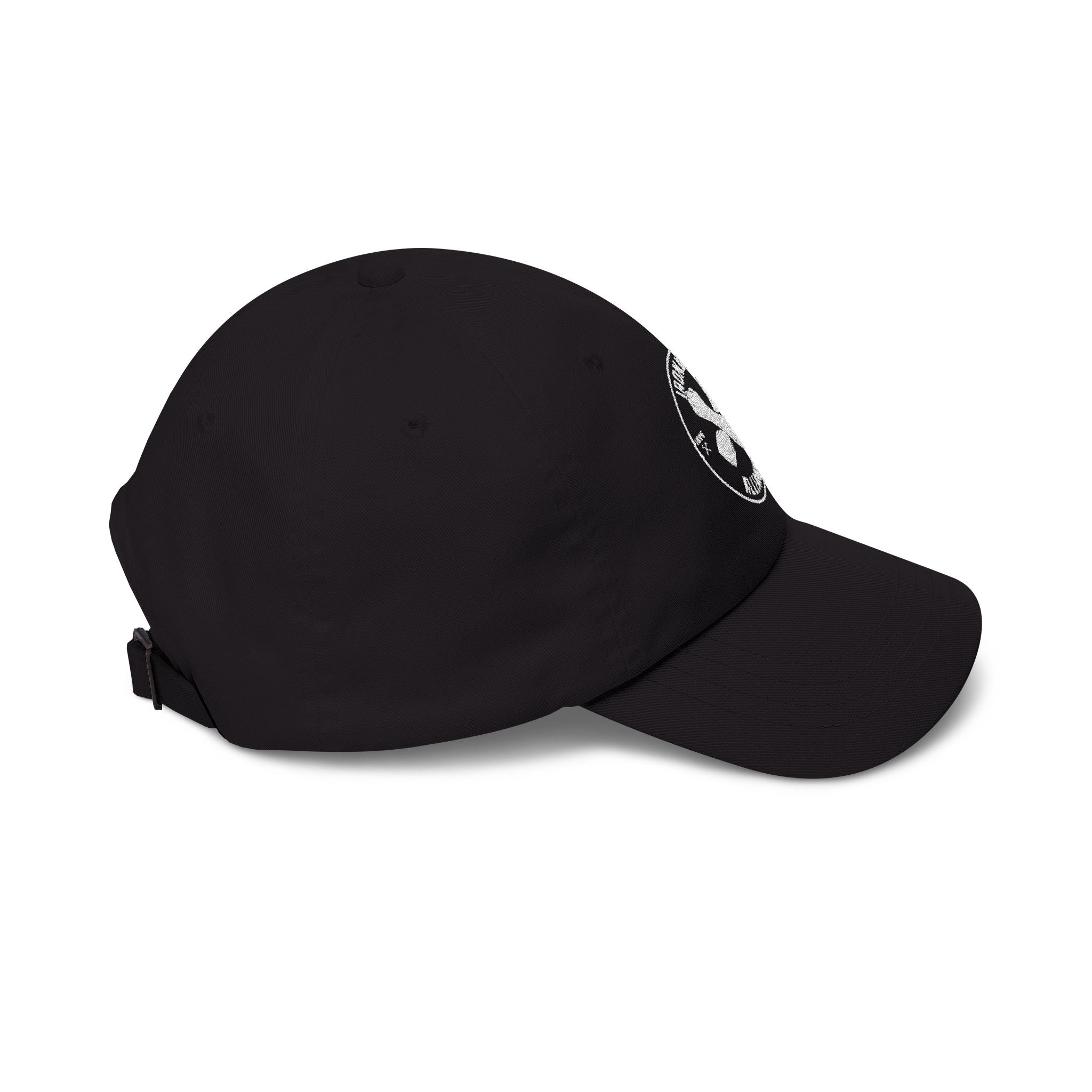 IWA White Logo Dad Cap (Black)