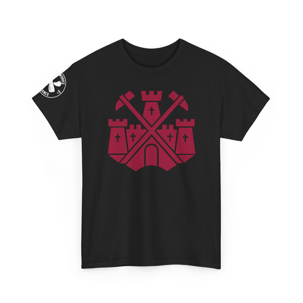 Castle Badge (Claret) T-Shirt