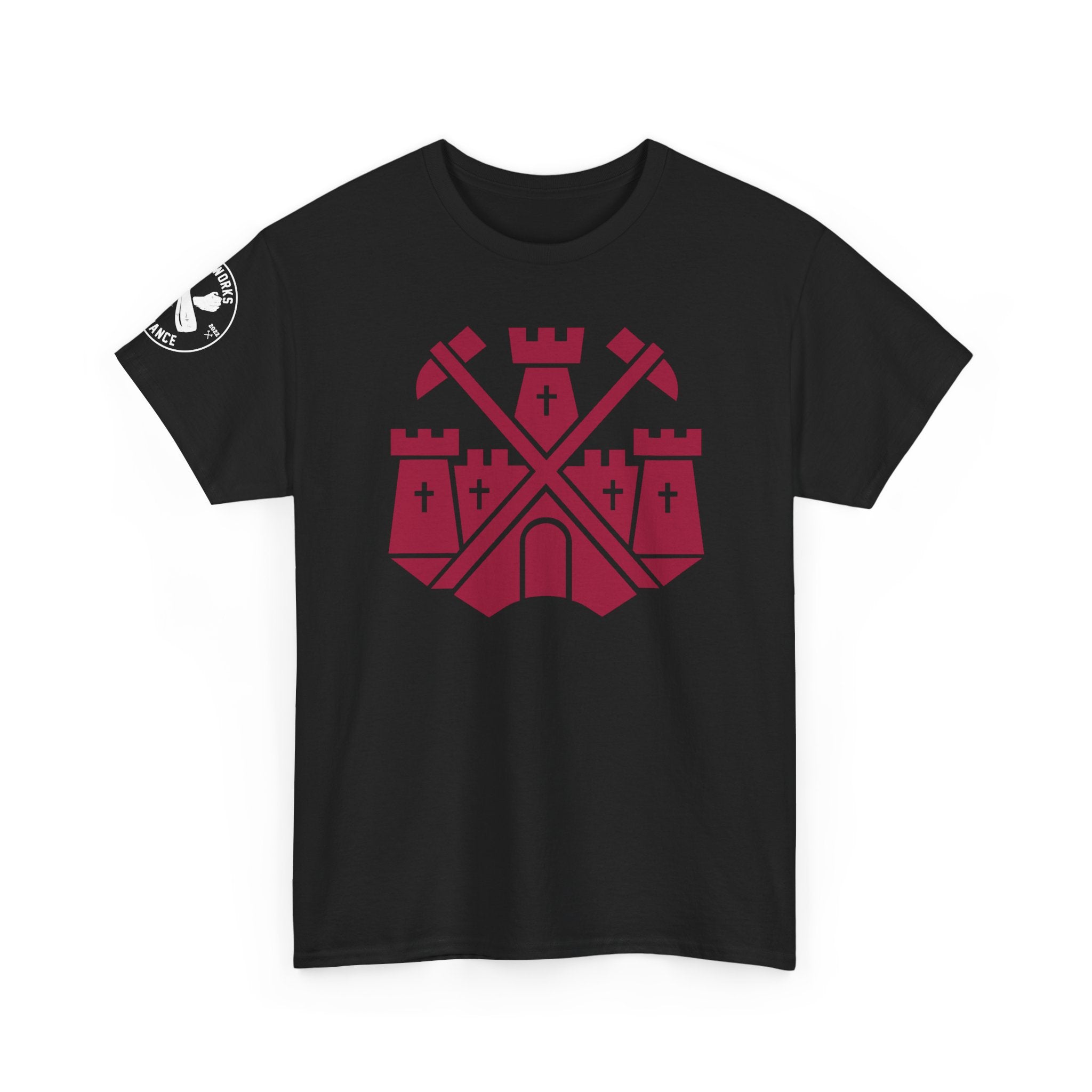 Castle Badge (Claret) T-Shirt