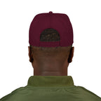 IWA White Logo Snapback (Claret)