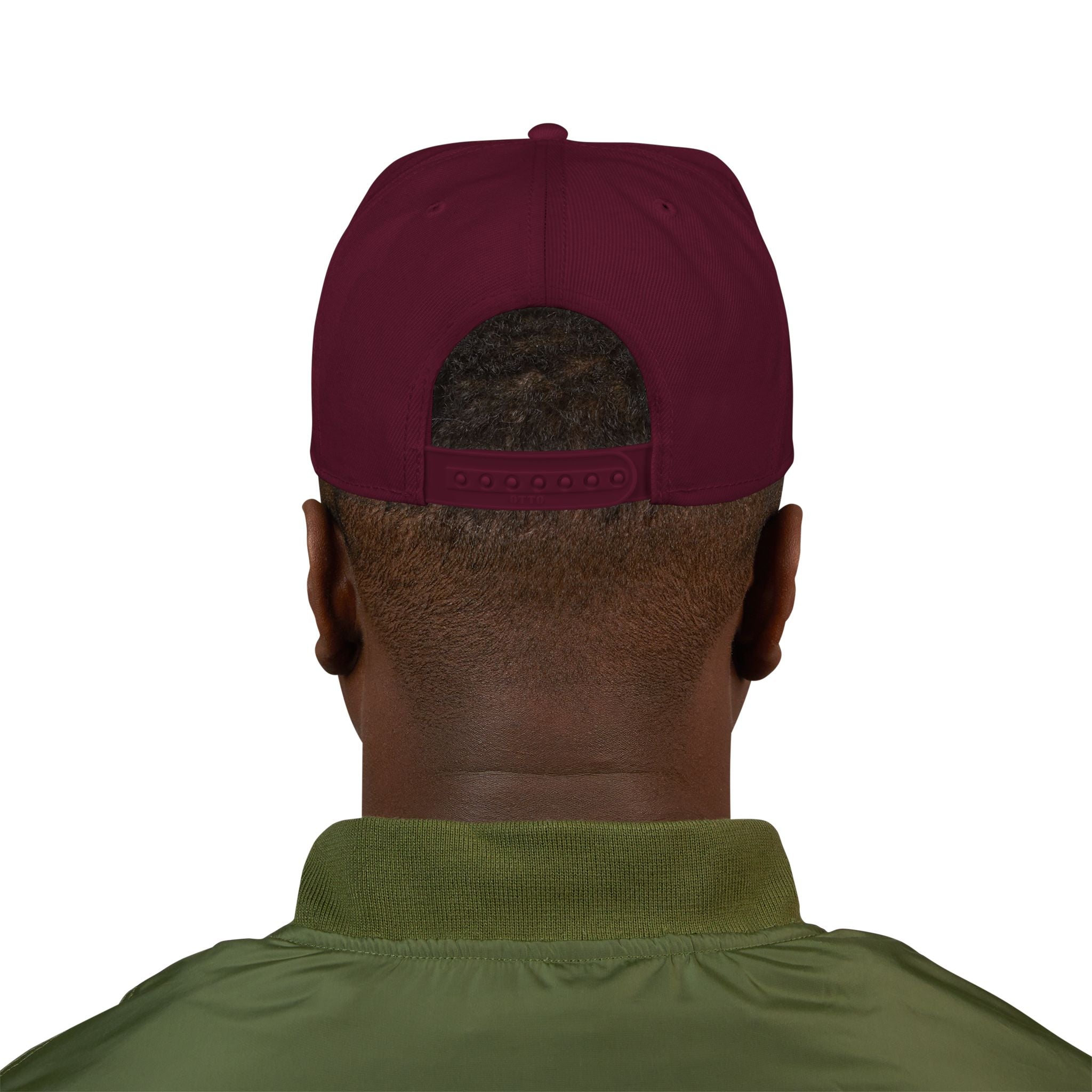 IWA White Logo Snapback (Claret)