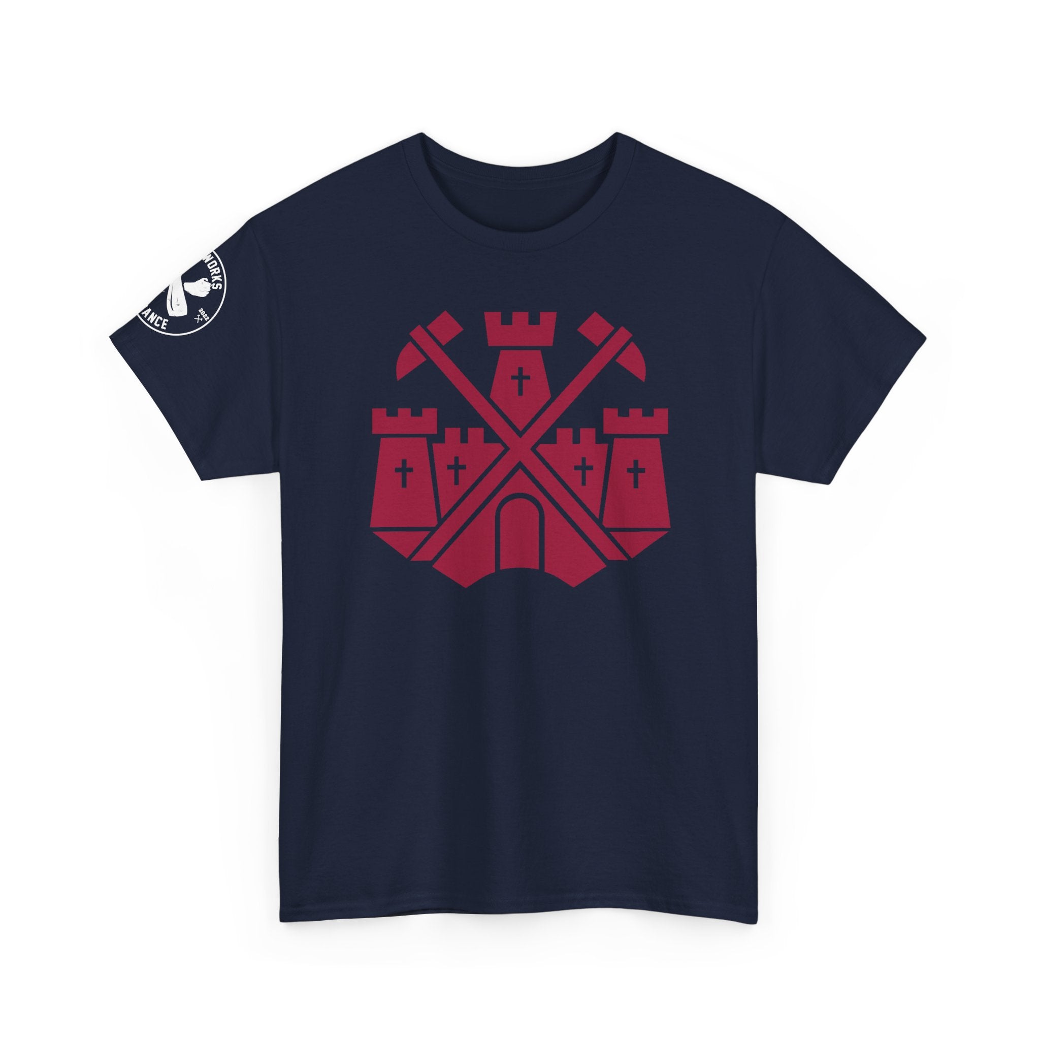 Castle Badge (Claret) T-Shirt