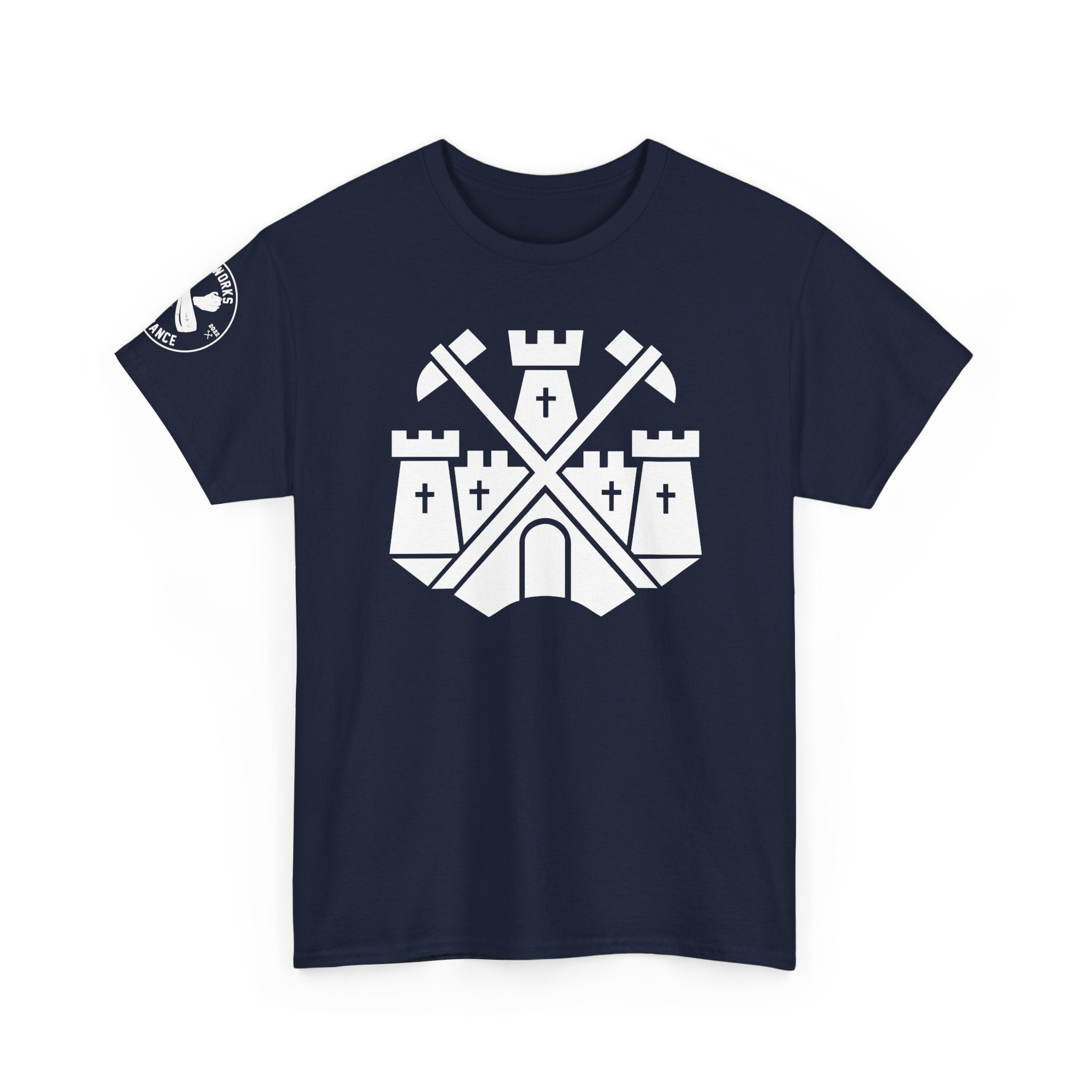 Castle Badge (White) T-Shirt
