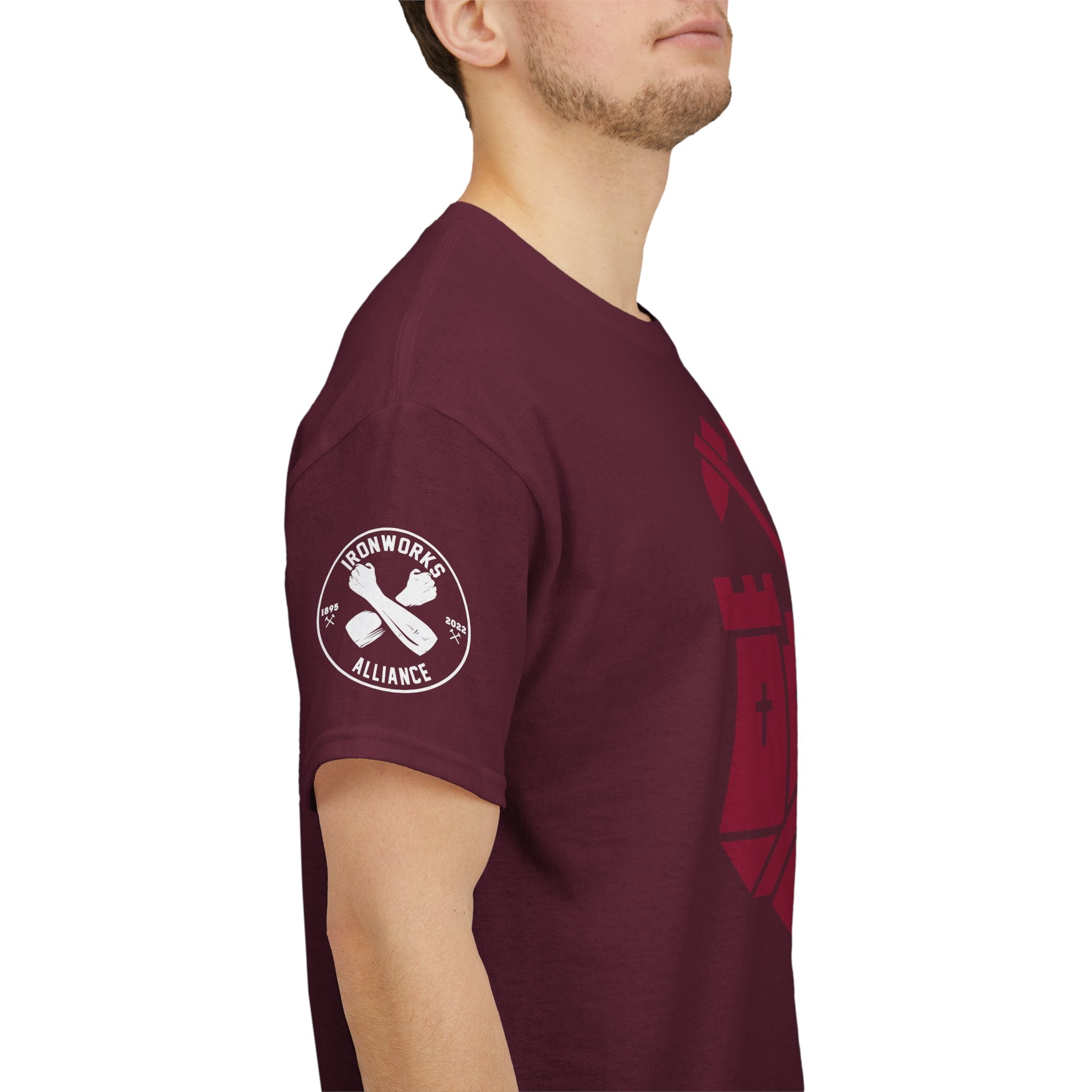 Castle Badge (Claret) T-Shirt