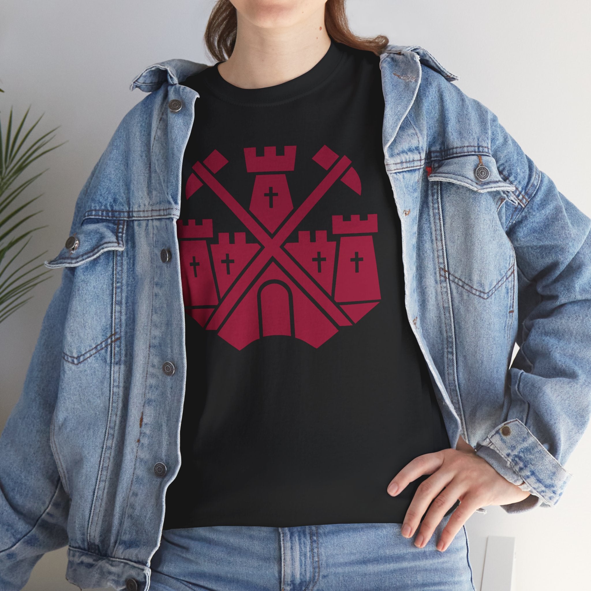 Castle Badge (Claret) T-Shirt