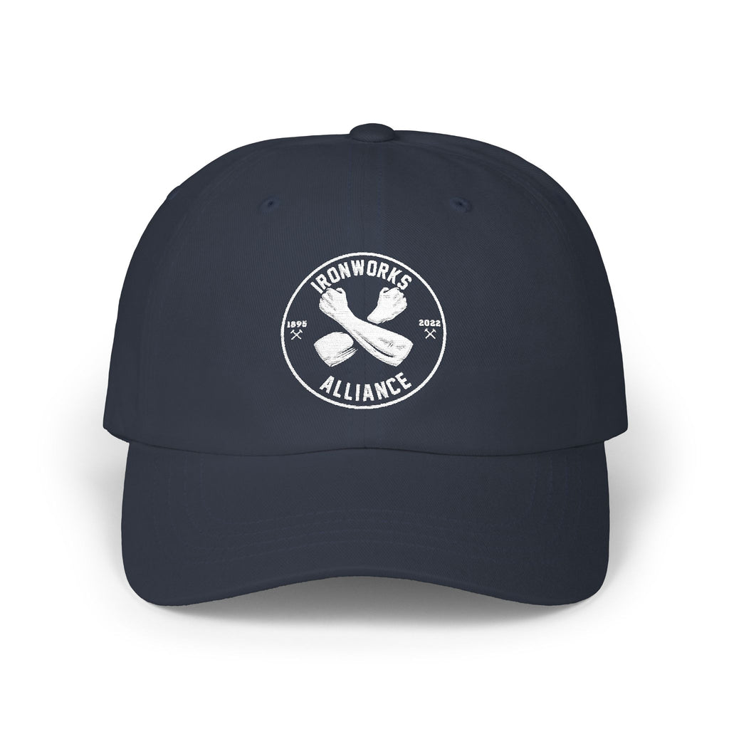 IWA White Logo Dad Cap (Navy)