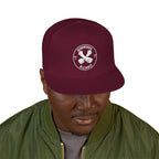 IWA White Logo Snapback (Claret)