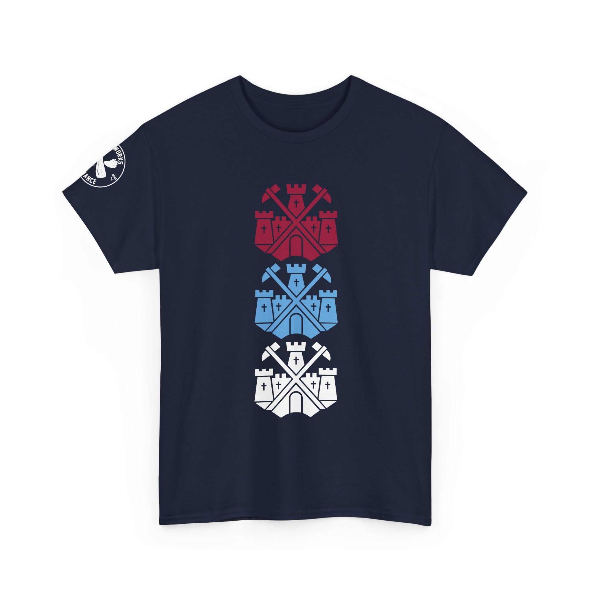 Tricolor Castle Badge T-Shirt