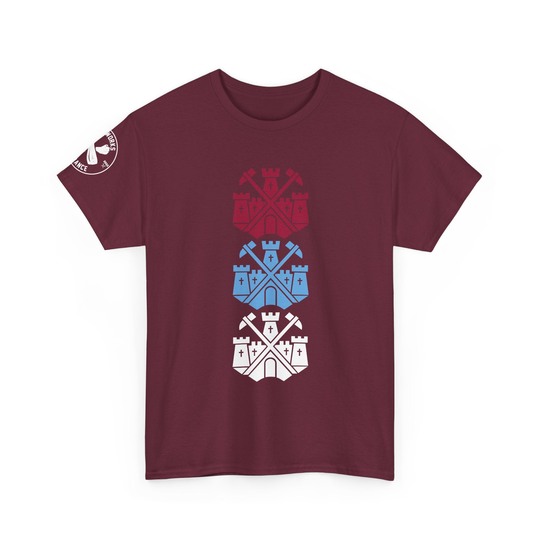 Tricolor Castle Badge T-Shirt