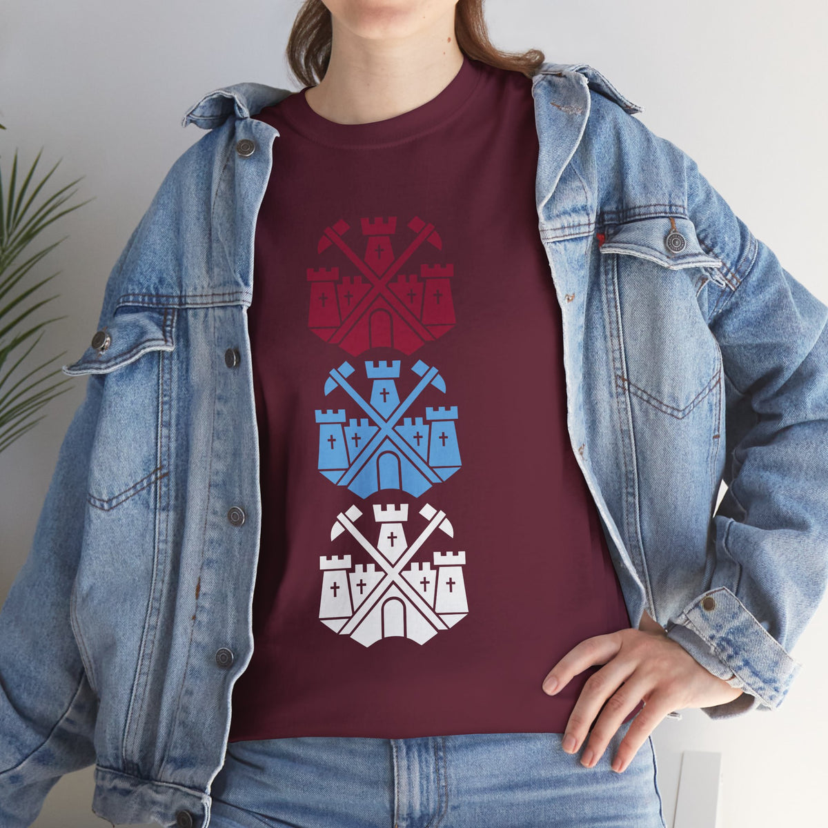 Tricolor Castle Badge T-Shirt