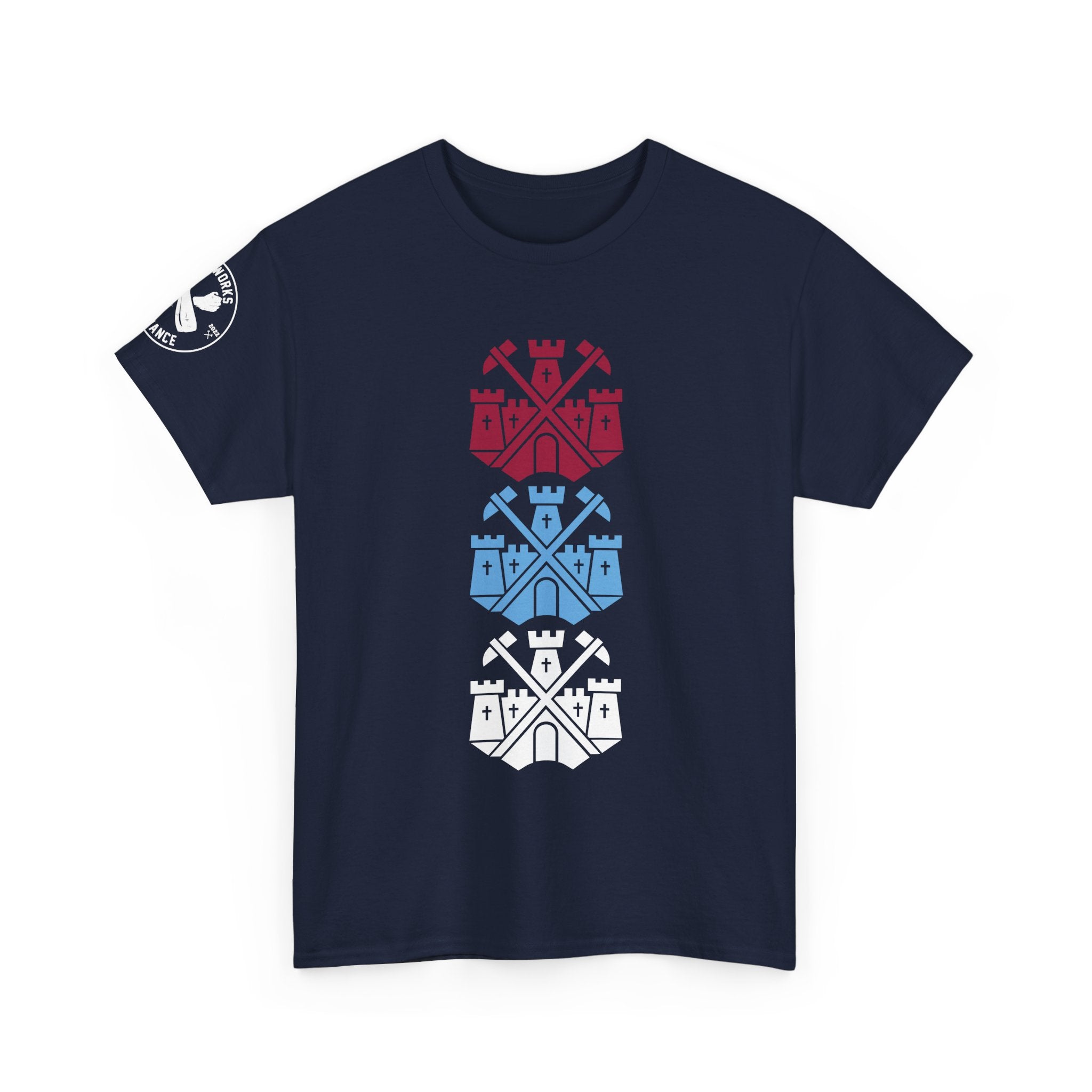 Tricolor Castle Badge T-Shirt