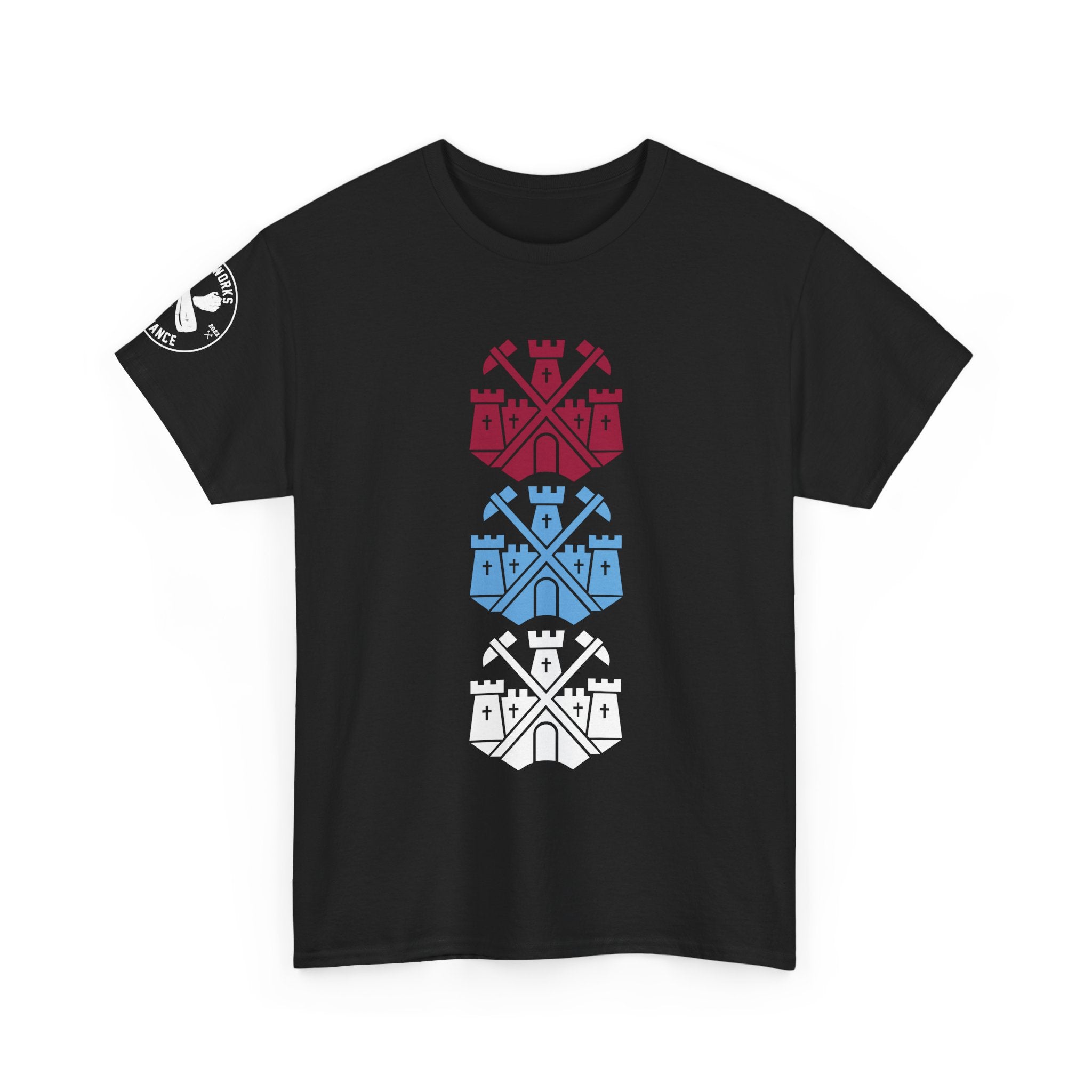 Tricolor Castle Badge T-Shirt