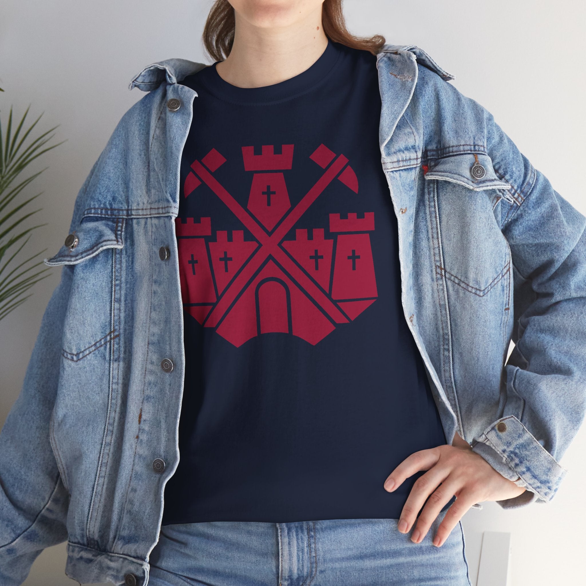 Castle Badge (Claret) T-Shirt